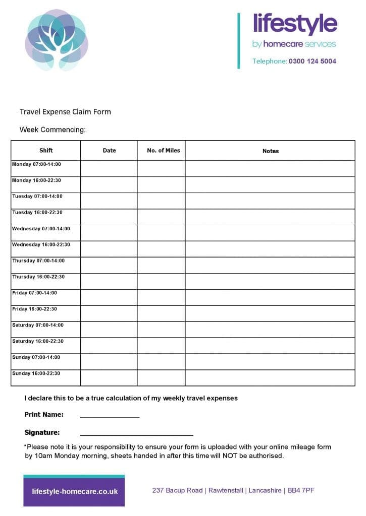 New Mileage Form